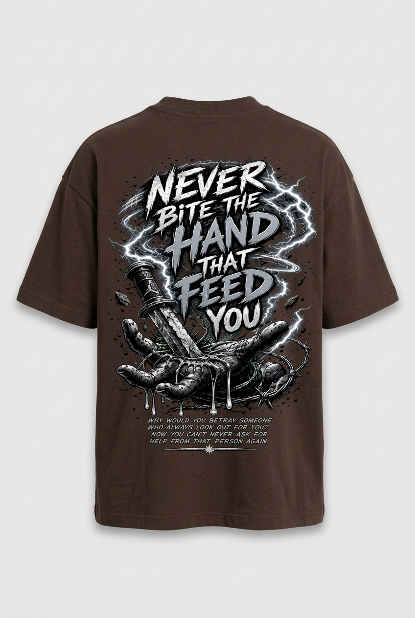 Never Bite The Hand That Feeds You – Mocha BrownTee